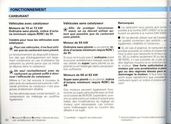 Carburant notice 91 (page 1)